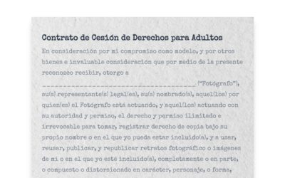 Formulario de Cesión de Derechos para Adultos