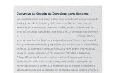 Formulario de Cesión de Derechos para Menores
